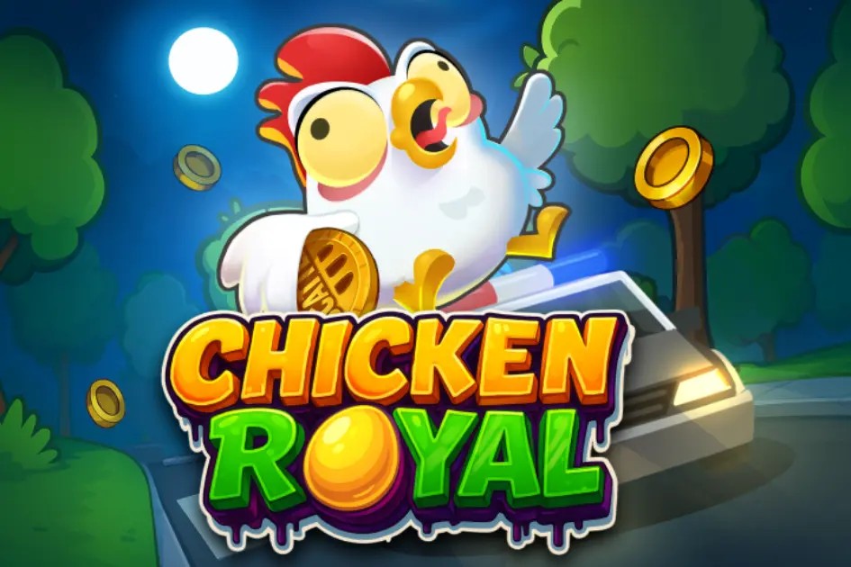 Chicken Royal slot logo by InOut at Lucky Max Casino